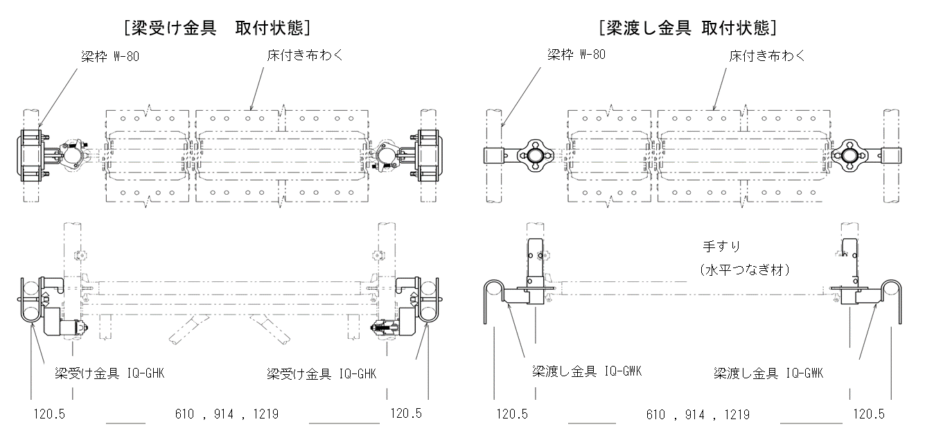 梁枠 4スパン – 足場梁枠 4 スパン – Iq梁枠|仮設検索|株式会社ニシケン – HNNWQI